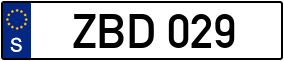 Trailer License Plate